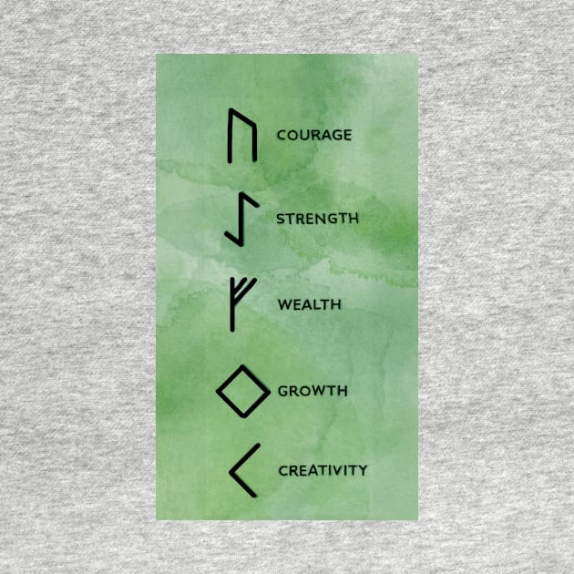 Bind Runes: Courage, Strength, Wealth, Growth, Creativity by neetaujla